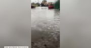 Potężna ulewa i gradobicie wywołały powódź błyskawiczną w Nowym Meksyku.