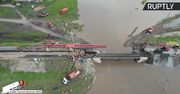 Stoi kolej transsyberyjska. Z powodu powodzi zawalił się most.