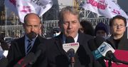 Związkowcy z Solidarności zakłócili konferencję prasową PO. Sprzeczka o odpowiedzialność za wysokie cen prądu
