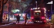 Duży pożar drewnianego domu w Milanówku