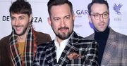 Znani Polacy pokochali kratkę! Marcin Cejrowski, Marcin Prokop i Filip Bobek na pokazie Rodrigo De La Garza pokazali, że krata niejedno ma oblicze