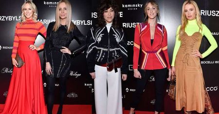 Gwiazdy na pokazie Mariusza Przybylskiego: Agnieszka Woźniak-Starak, Maffashion, Ola Żebrowska, Natalia Kukulska, Anna Nowak