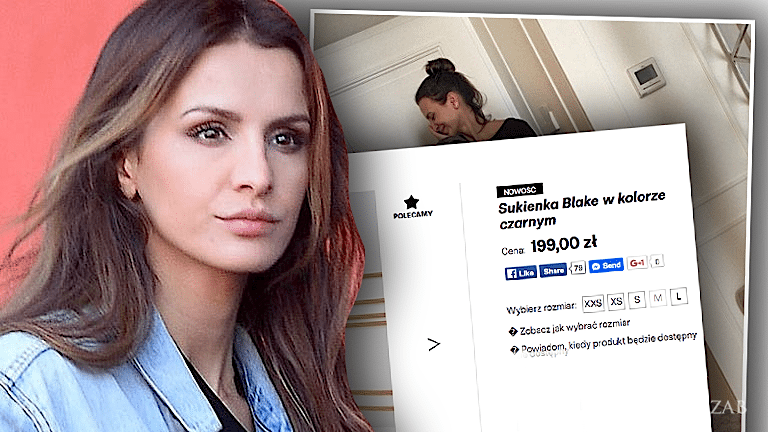 Sara Boruc sukienka Sugarfree 199 złotych