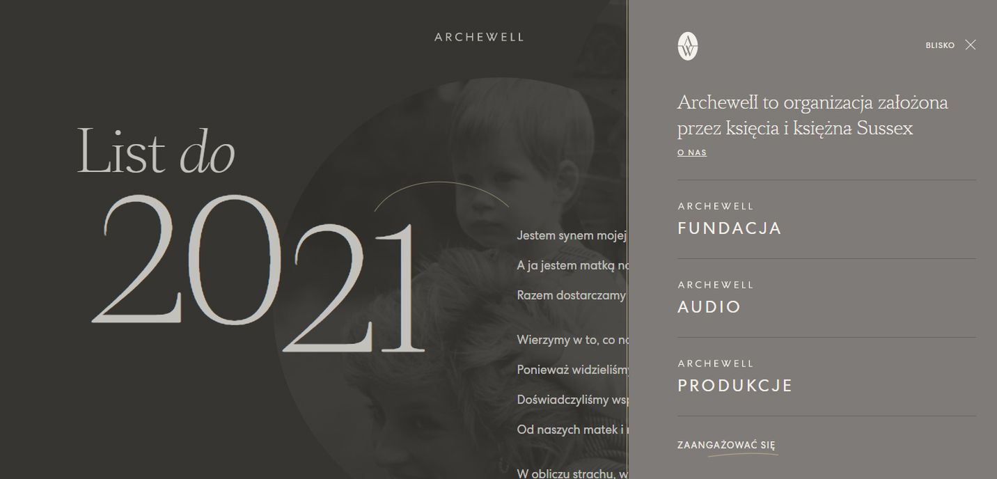 Archewell - Meghan i Harry zaktualizowali stronę
