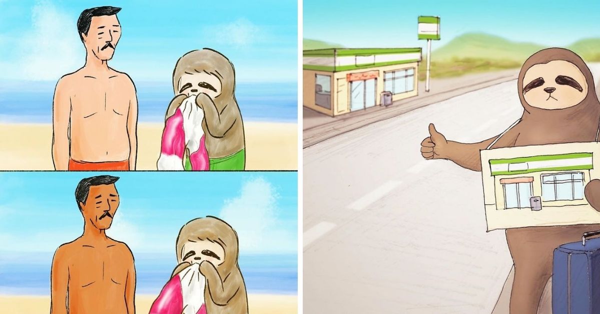 15 ilustracji pokazujących, że bycie leniwym jak leniwce nie ma dobrych stron