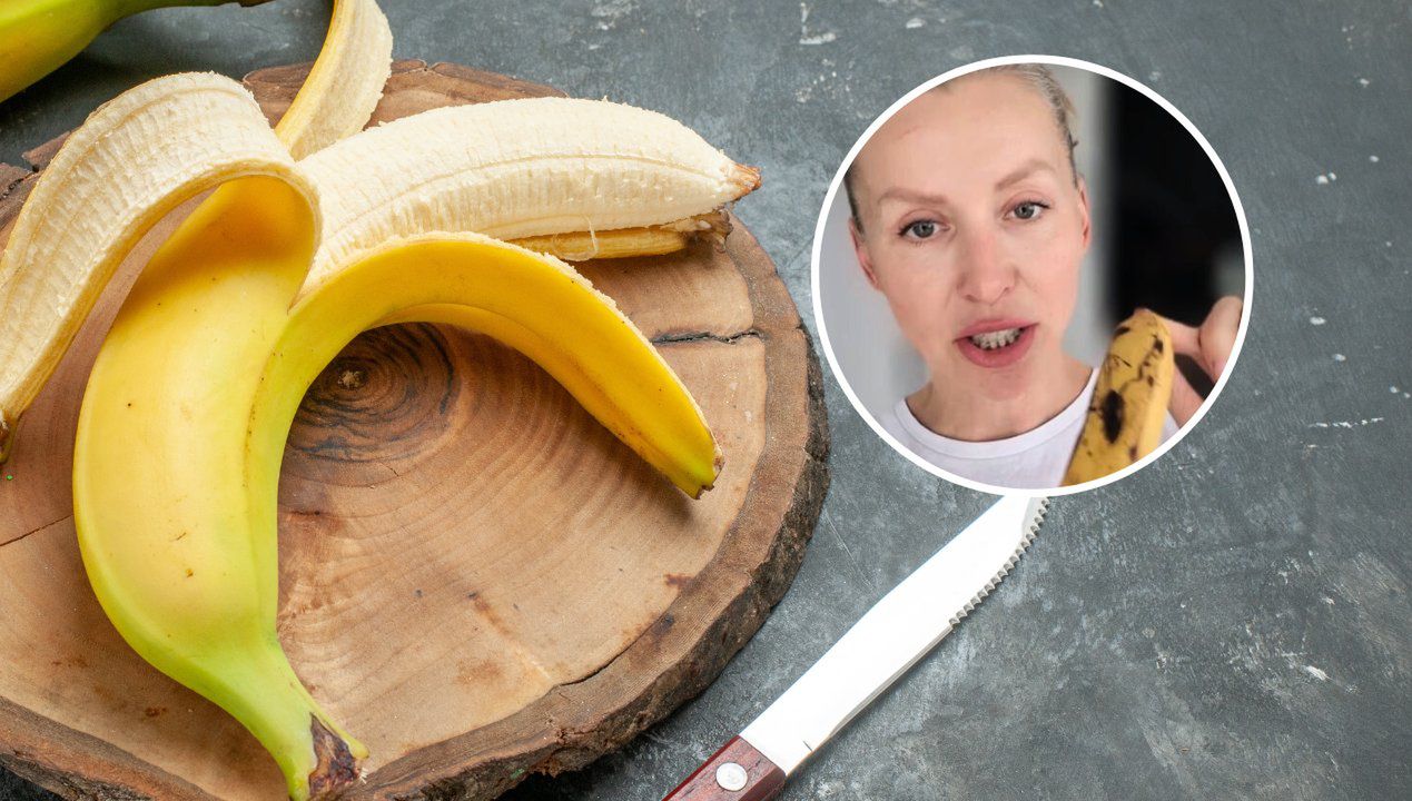 dietetyczka wyjaśnia, czy można jeść końcówkę banana. Fot. Freepik/Instagram Iwona Wierzbicka