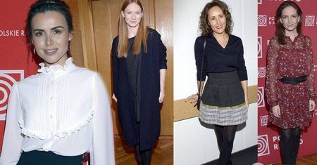 Gwiazdy na rozdaniu nagród Wielkiego Splendora Polskiego Radia: Marta Żmuda-Trzebiatowska, Anna Cieślak, Katarzyna Dąbrowska...