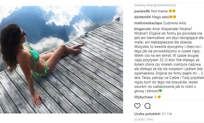 Kinga Rusin zachwycona figurą Anny Lewandowskiej