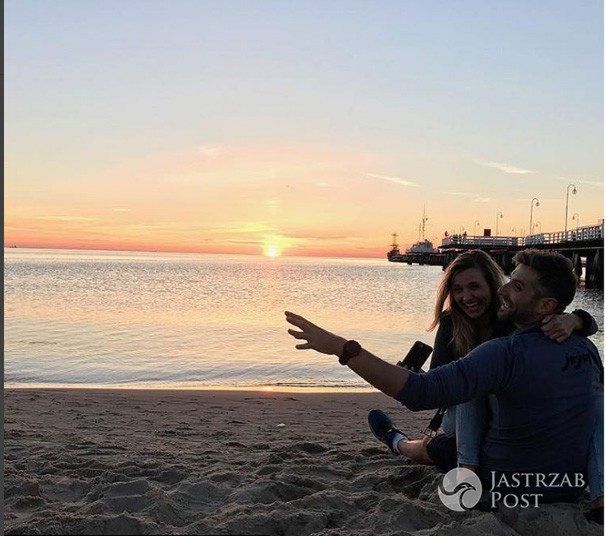 Joanna Koroniewska i Maciej Dowbor świętują na plaży