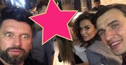 Natalia Siwiec z ukochanym i Jarosław Bieniuk na kolacji w restauracji Mateusza Gesslera. Towarzyszył im znany gwiazdor