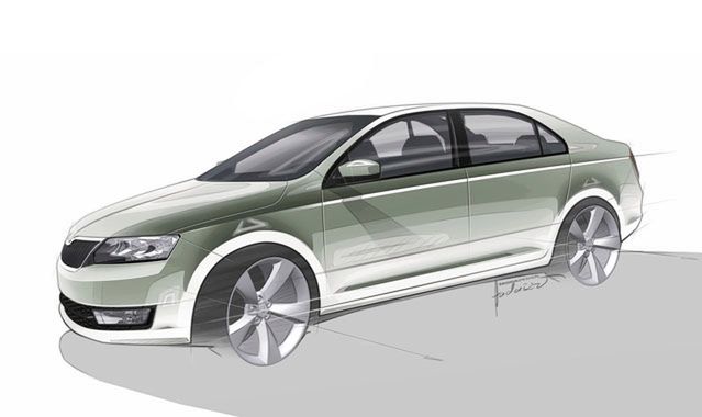 Skoda Rapid: pierwsze szkice