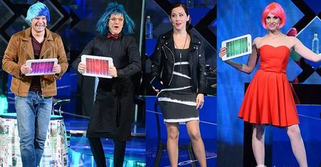 Próba medialna spektaklu "Pierwsza randka": Julia Kamińska, Mikołaj Krawczyk, Jolanta Fraszyńska...