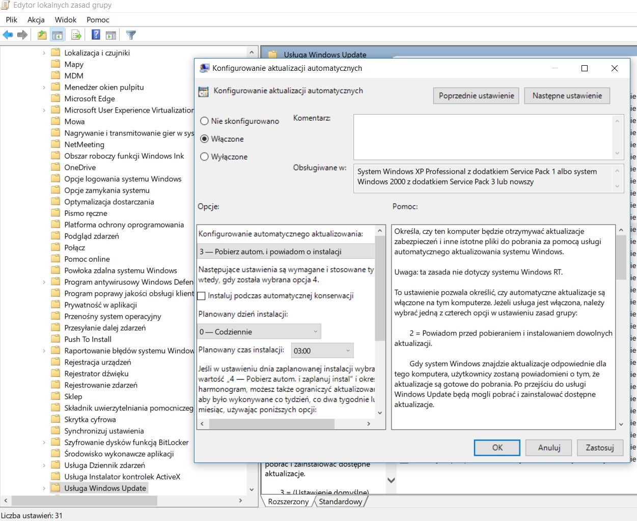 Windows 10 - konfigurowanie aktualizacji 