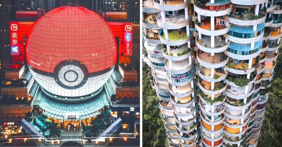 25 szalonych budynków stworzonych przez architektów z kosmiczną wyobraźnią. Ich dziwność przyciąga wzrok