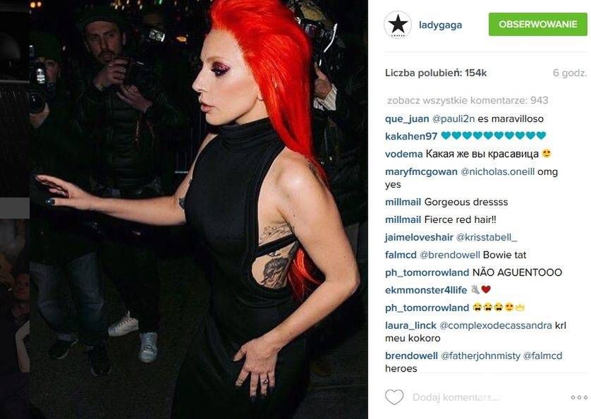 Ruda Lady Gaga (fot. Instagram)