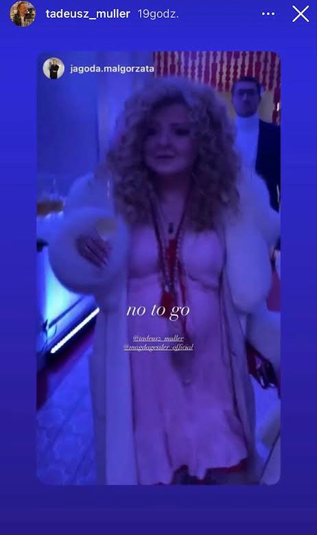 Magda Gessler na ślubie Lary Gessler i Piotra Szeląga