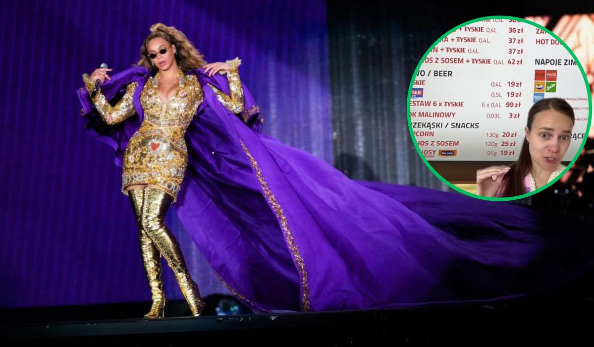 Koncert Beyoncé, a na nim horrendalnie drogie przekąski - Pyszności; foto: Facebook, TikTok