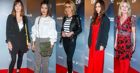 Gwiazdy na premierze filmu "53 Wojny": Edyta Olszówka, Agnieszka Sienkiewicz, Ewa Bukowska, Anita Sokołowska, Tatiana Mindewicz-Puacz