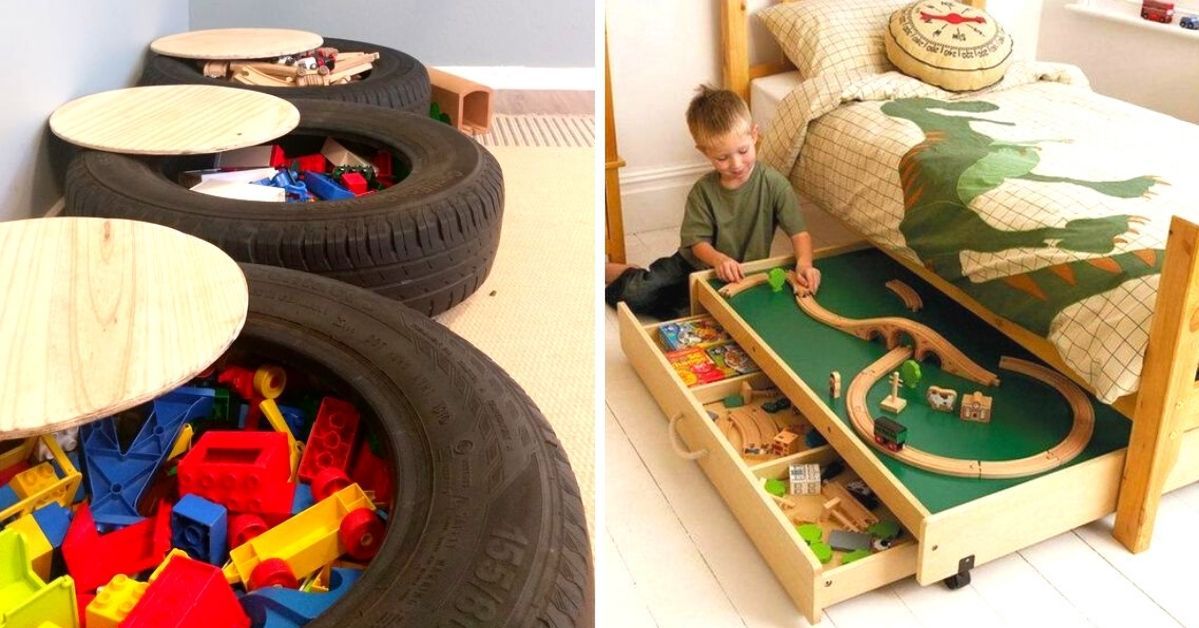 19 Tricks for Storing the Toys in Your Child's Room. Never Step on Scattered Lego Bricks Again