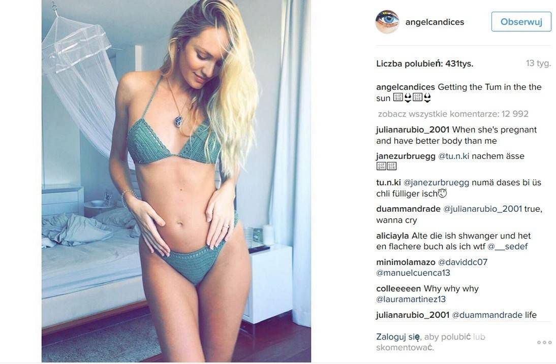 Candice Swanepoel jest w ciąży