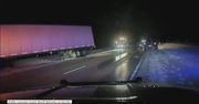 Chwile grozy na drodze w Nebrasce. Kierowca wpadł w poślizg i prawie doprowadził do tragedii.