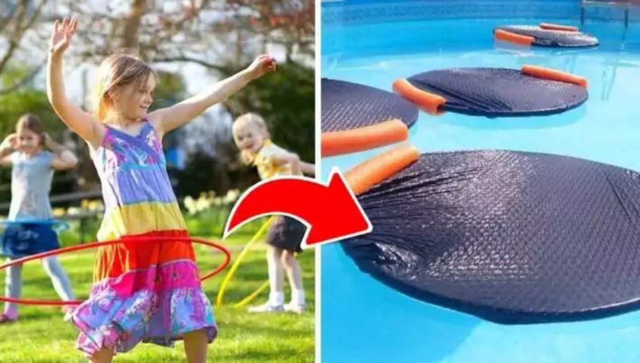 Pożycz od dzieci hula-hoop i zrób ekologiczne podgrzewacze, które ogrzeją wodę w basenie