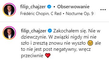 Filip Chajzer rozstał się z partnerką?