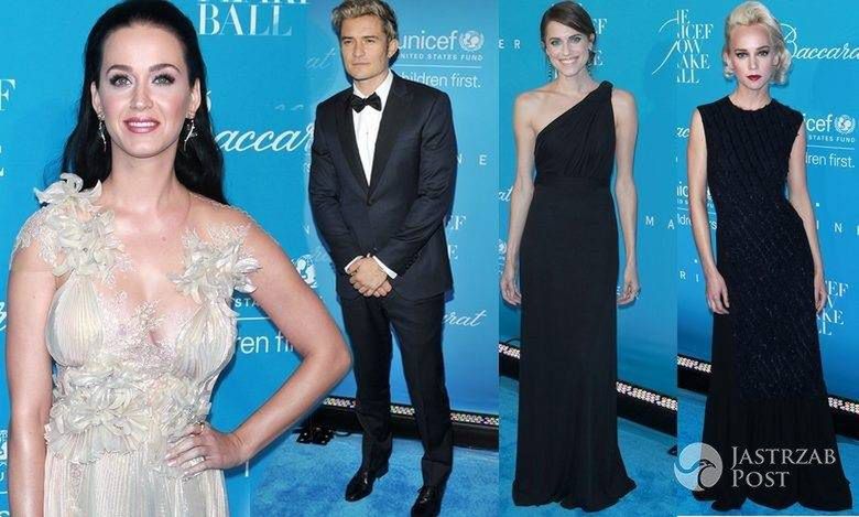 Co za kreacje! Gwiazdy na wielkiej gali UNICEF: Katy Perry, Orlando Bloom, Allison Williams...