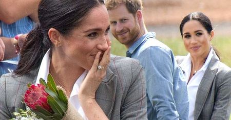 Księżna Kate nie mogłaby tego zrobić! Meghan Markle w seksowny sposób zamaskowała ciążowy brzuszek. Jej nogi w obcisłych spodniach odwracały całą uwagę