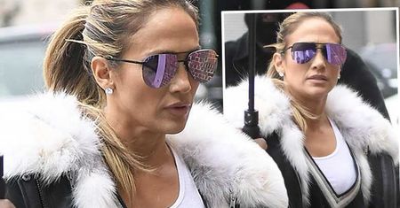 J.Lo nawet w dresie wygląda jak królowa wybiegu. Płaszczyk zabójczy, ale to torebka jest prawdziwym hitem!