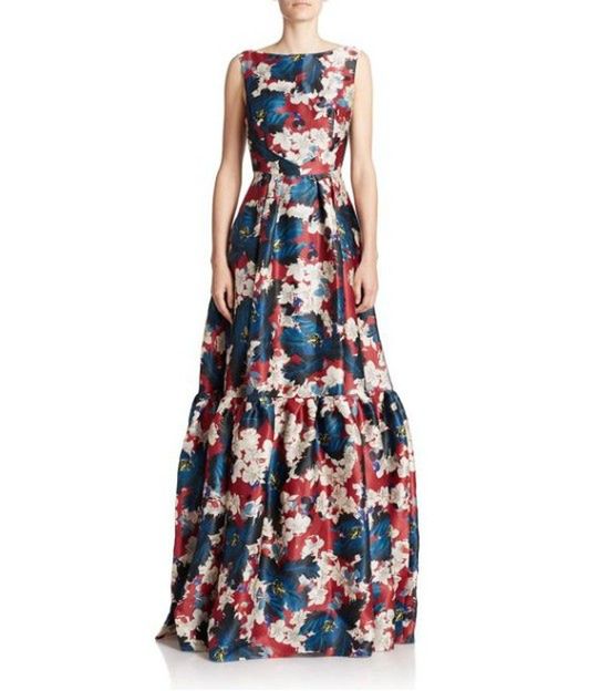 Suknia w kwiaty Erdem, 4560 dol. (fot. www.saksfifthavenue.com)