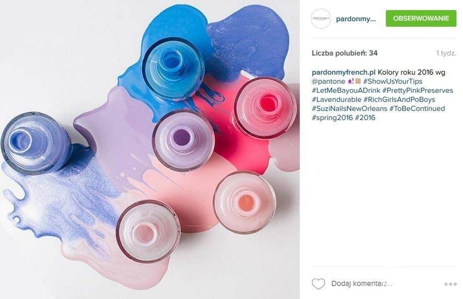 Pastelowe odcienie różowego i niebieskiego to hit sezonu (fot. Instagram Pardon My French)