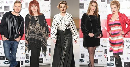 Gwiazdy na charytatywnym pokazie mody: Beata Chmielowska Olech, Danuta Błażejczyk, Tomasz Ciachorowski, Agnieszka Wielgosz, Anna Oberc...