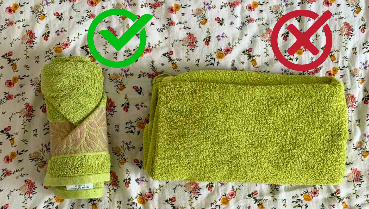 Jak składać ręczniki  by zajmowały mniej miejsca? fot. genialne.pl