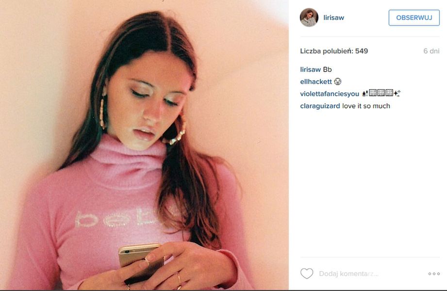 Iris Law to 15-letnia córka Lude'a Law i Sadie Frost (fot. Instagram)