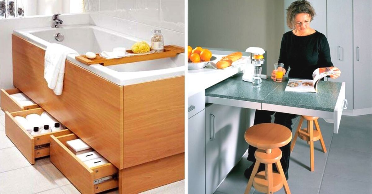 18 Inventive Furniture and Gadgets Perfect for Small Interiors. Creative Solutions and Designs