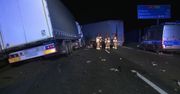 Karambol na autostradzie A4 pod Tarnowem. Zderzyły się 4 samochody ciężarowe i jedna osobówka