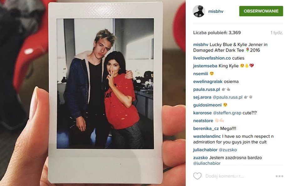 Kylie Jenner w koszulce Misbhv za 129 złotych (fot. Instagram)