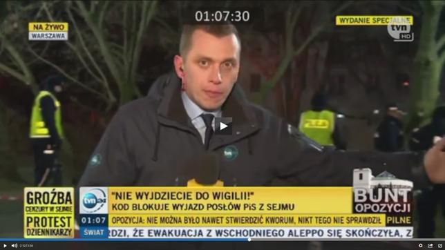 TVN24 nie zapłaci kary za relację spod Sejmu