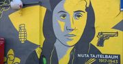 78. rocznica wybuchu powstania w Getcie Warszawskim. Mural z uczestniczkami walk w centrum stolicy