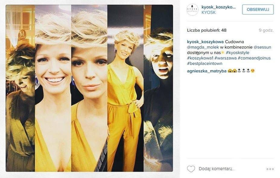 Magda Mołek w kombinezonie (fot. Instagram)