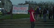 Protest podczas spotkania Jarosława Kaczyńskiego w Przemyślu