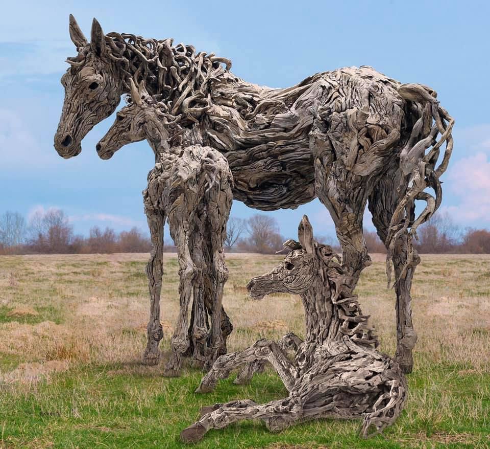 James Doran-Webb driftwood sculptor/facebook