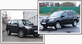 Mitsubishi Outlander kontra Subaru Forester