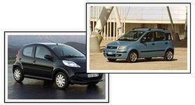 Fiat Panda kontra Peugeot 107