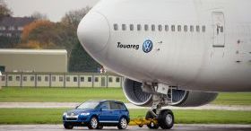 Volkswagen Touareg jako ciągnik!