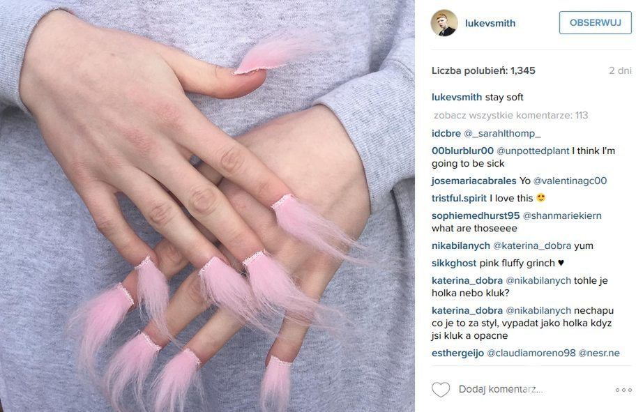 Manicure futrzany (fot. Instagram)