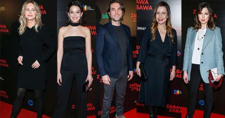 Gwiazdy na premierze filmu "Zabawa zabawa": Marcin Dorociński, Agata Kulesza, Karolina Gorczyca, Maria Dębska, Grażyna Torbicka