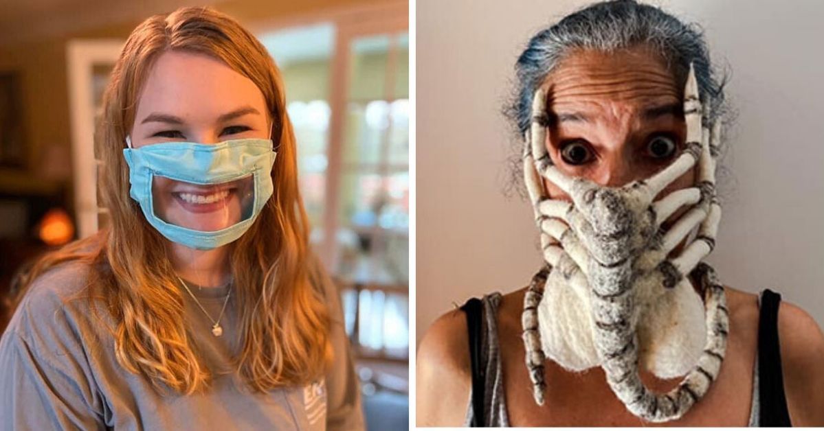 20 Time People Took Face Mask Wear to Another Level, Creativity &amp; Talent