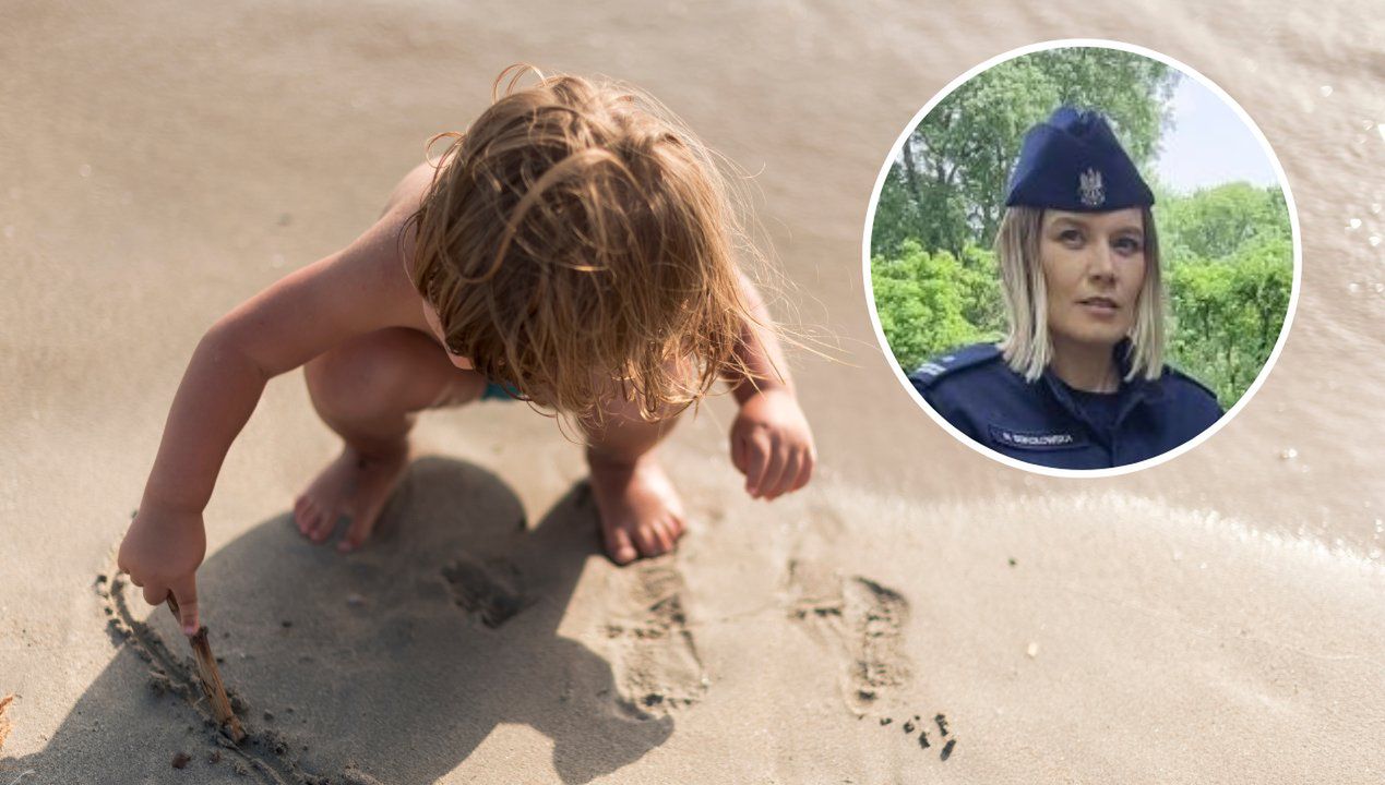 Nagie dzieci na plaży mogą zostać sfotografowane przez obcych. Fot. Freepik/Instagram - Z_pamietnika_policjantki